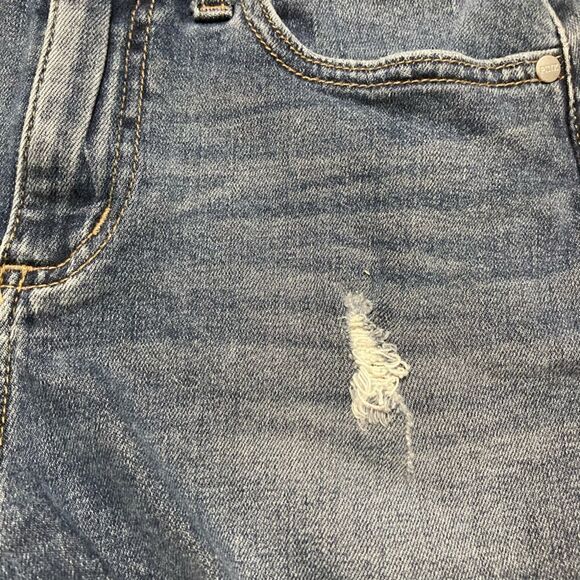 Pink Victoria’s Secret, Medium Blue Wash Cut Off Light Distressed Shorts Women 4 - Picture 7 of 9